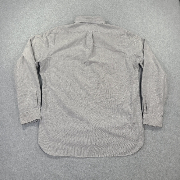 Ralph Lauren Mens Large Button Down Shirt LS Gray Flesh Pony - Picture 12 of 14